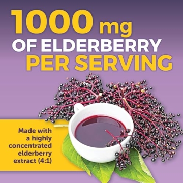 Viva Naturals Elderberry Immune Support Supplement - 120 Capsules