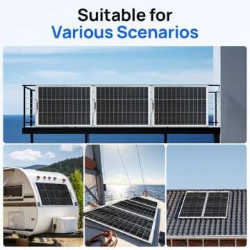 ECO-WORTHY 260W Flexible Solar Panel for RVs and Boats