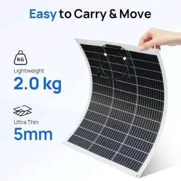 ECO-WORTHY 260W Flexible Solar Panel for RVs and Boats
