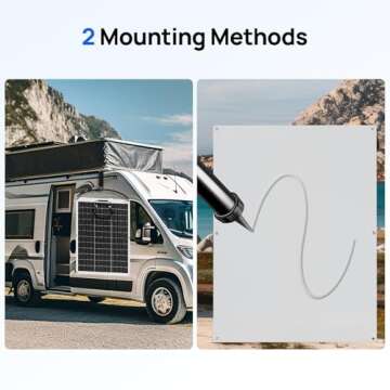 ECO-WORTHY 260W Flexible Solar Panel for RVs and Boats