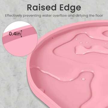 Ptlom Silicone Pet Feeding Mat for All Pets, Waterproof & Non-Slip