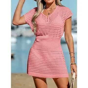 Stylish CUPSHE Women Crochet Swim Cover Up for Summer