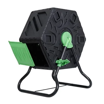 F2C 18.5 Gallon Compost Tumbler with Sliding Doors