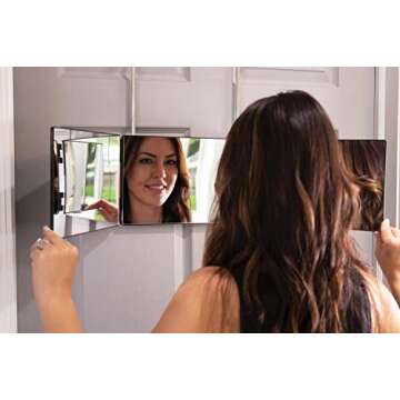 Self Style System Travel Mirror for Women - 3 Way Adjustable