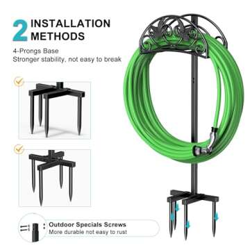 Keten Garden Hose Holder Freestanding for 150ft Hose