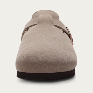 KIDMI Winter Fur Lined Suede Clogs for Comfort and Style