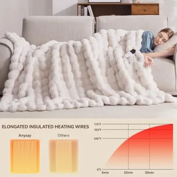 Cozy Anysay Heated Blanket with Safety Features for All