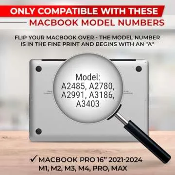 SightPro Magnetic Privacy Screen for MacBook Pro 16 Inch (2021-2024, M1, M2, M3, M4, Pro, Max) Remov...