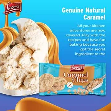 Lieber's Real Caramel Chips| Baking Chips | Certified Kosher for Cookies, Cakes, Muffins and More! 9 Oz Pack Of 3