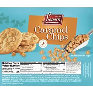 Lieber's Real Caramel Chips| Baking Chips | Certified Kosher for Cookies, Cakes, Muffins and More! 9 Oz Pack Of 3