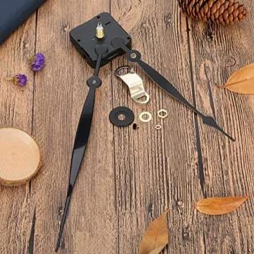 Hicarer High Couple Quartz Clock Movement Replacement Parts with Long Hands and Spade Hanger 208mm/8.2 Inch