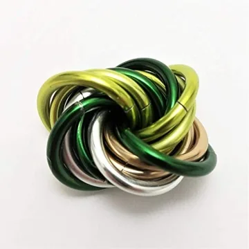 Möbii Fidget Ball (MultiColor): Quiet Mobius ADHD Anxiety Stim Stress Relief Toy Tool for Home Trav...