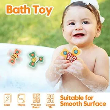 FIDWOD Fun Suction Cup Spinner Toy for Toddlers