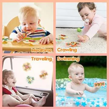 FIDWOD Fun Suction Cup Spinner Toy for Toddlers