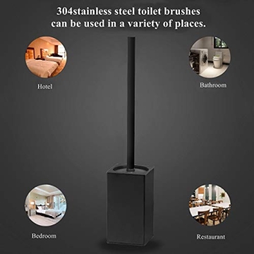 Toilet Brush Holder Stainless Steel 304 for Bathroom Storage