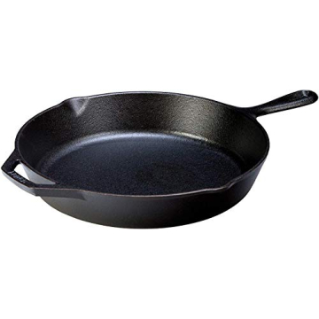 Lodge Cast Iron Skillet with Leather Handle - 12 Inch