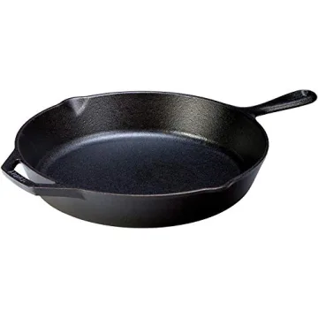 Lodge Cast Iron Skillet with Leather Handle - 12 Inch