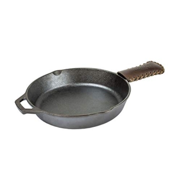 Lodge Cast Iron Skillet with Leather Handle - 12 Inch