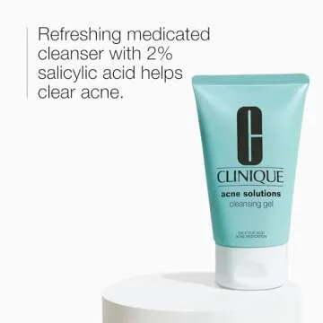 Clinique Acne Solutions Oil Control Cleansing Gel with 2% Salicylic Acid - 4.2 Fl Oz