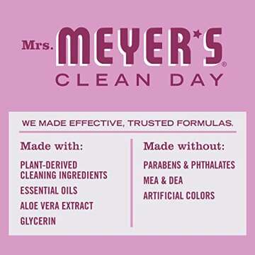 MRS. MEYER'S CLEAN DAY Liquid Dish Soap, Biodegradable Formula, Peony, 16 fl. oz