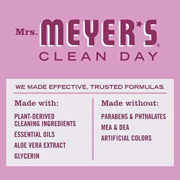 MRS. MEYER'S CLEAN DAY Liquid Dish Soap, Biodegradable Formula, Peony, 16 fl. oz