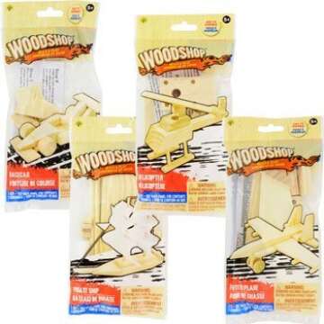Woodshop DIY Wood Model Kits for Kids - Age 7+