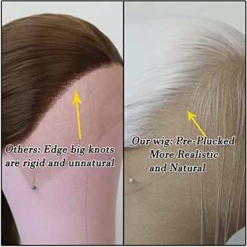 BTWTRY White Lace Front Wig for Fashion and Cosplay