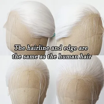 BTWTRY White Lace Front Wig for Fashion and Cosplay