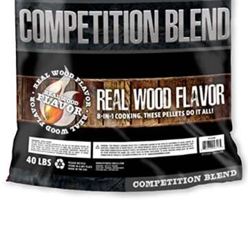 Pit Boss 55435 40 Pound Package BBQ Wood Pellets for Outdoor Pellet Grill, Competition Blend for Pork, Poultry, Vegetables, and Beef