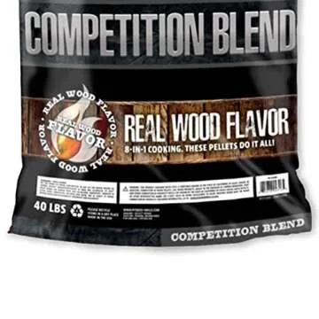 Pit Boss 55435 40 Pound Package BBQ Wood Pellets for Outdoor Pellet Grill, Competition Blend for Pork, Poultry, Vegetables, and Beef