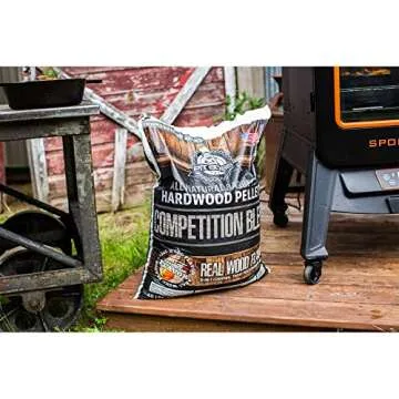 Pit Boss 55435 40 Pound Package BBQ Wood Pellets for Outdoor Pellet Grill, Competition Blend for Pork, Poultry, Vegetables, and Beef