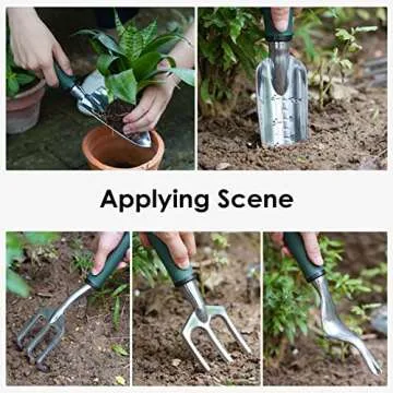 Garden Tool Tote with 11 Essential Hand Tools