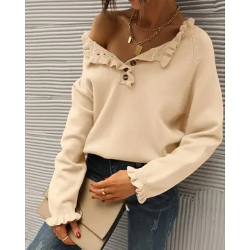 BTFBM Womens Soft Cozy Sweaters for Stylish Comfort