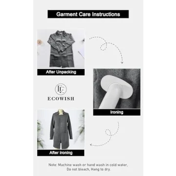 ECOWISH Women Open Front Cardigan: Fall Winter Long Sleeve Collared Midi Length Knit Sweater Casual Solid Coats with Pockets 410 Camel S