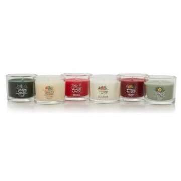 Yankee Candle Holiday 6 Pack with Festive Scents for Gifting