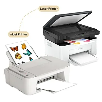 BESTEASY 8.5"x11" Full Sheet Label Stickers for All Uses