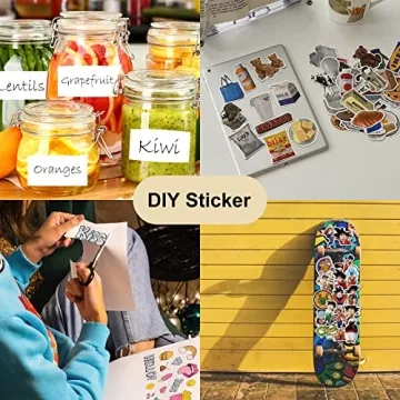 BESTEASY 8.5"x11" Full Sheet Label Stickers for All Uses