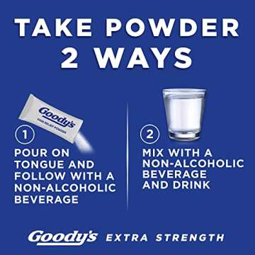 Goody's Pain Relief Powders, Extra Strength Headache Powder, 50 ct (Pack of 1)