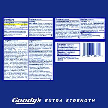 Goody's Pain Relief Powders, Extra Strength Headache Powder, 50 ct (Pack of 1)