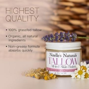 Natural Organic Tallow Balm for All Skin Types - 2oz