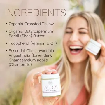 Natural Organic Tallow Balm for All Skin Types - 2oz