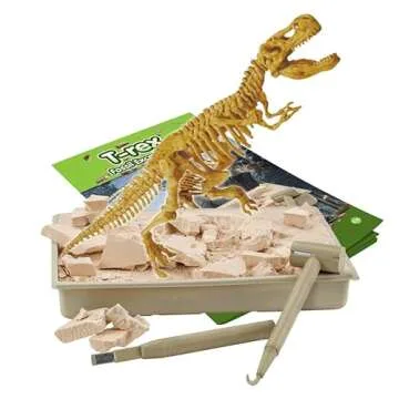 Science4you T Rex Fossil Digging Kit for Kids - T Rex Dinosaurs for Kids, Excavate and Assemble 10 Pieces, Digging Kit for Kids + Dino Toys and Games for Kids, Gifts for 6+ Year Old Boys and Girls