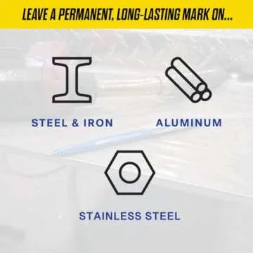 Hot Max 27016 Markal Silver-Streak Round Metal Marker with 6 Refills