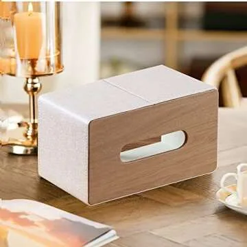 Stylish PU Leather Tissue Box Cover for Home Decor