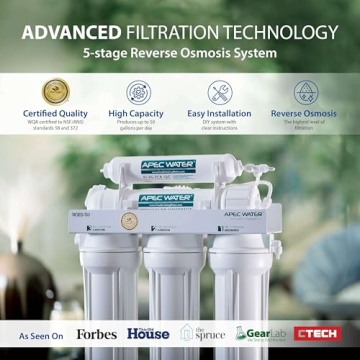 APEC ROES-50 Top Tier 5-Stage Water Filter System