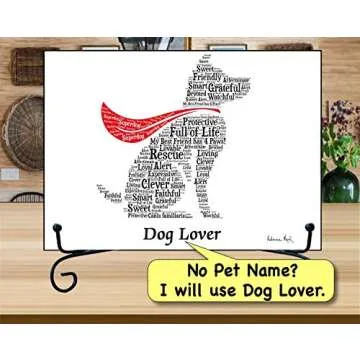 Personalized Dog Wall Art | Unique Home Decor Gift