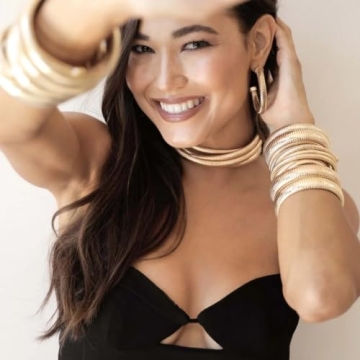 Ettika Gold Bangles for Women - Chunky Gold Bracelets Set