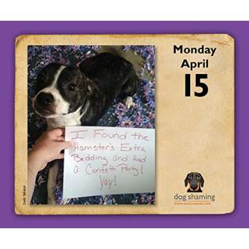 Dog Shaming 2019 Day-to-Day Calendar
