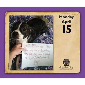 Dog Shaming 2019 Day-to-Day Calendar