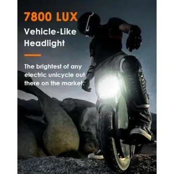 INMOTION V11 Electric Unicycle - 18 Inch Self-Balancing Monowheel, Equipped with 3.35'' Air Suspension, 75 Miles Long Range, Maximum Speed of 34MPH and 35° Climbing Ability